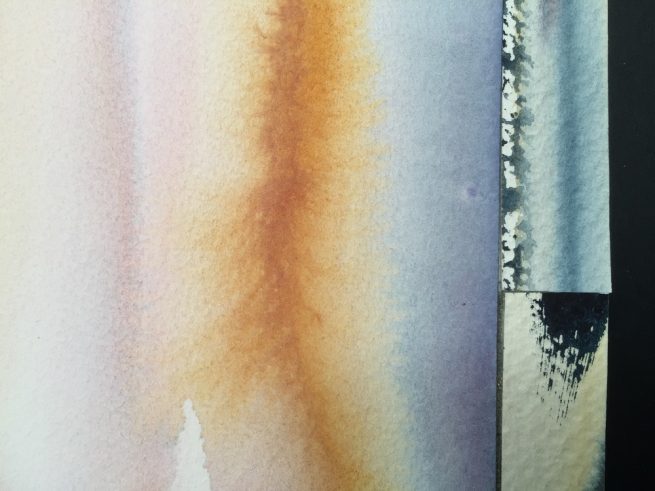Quadro ad acquerello e tecnica mista ALBA DI GLORIA - immagine 8