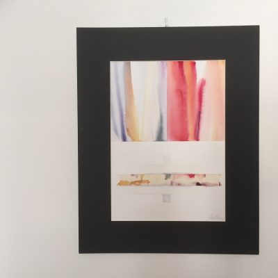 Quadro ad acquerello e tecnica mista CON FERMEZZA