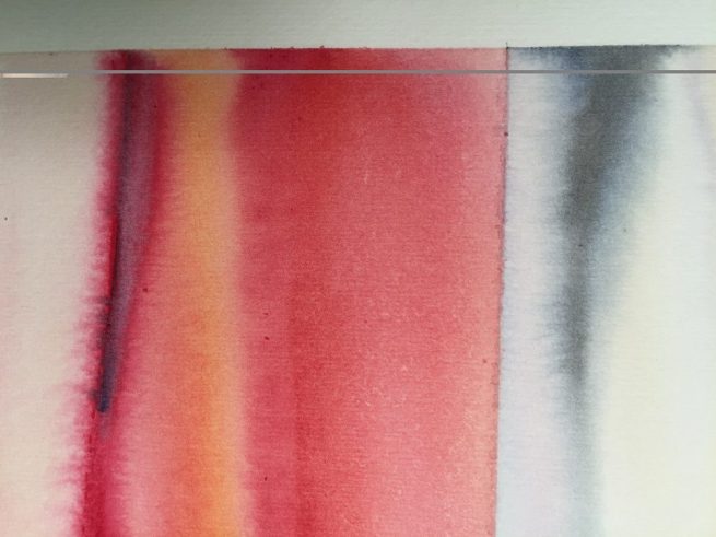 Quadro ad acquerello e tecnica mista CON FERMEZZA - immagine 2