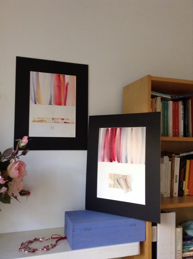 Quadro ad acquerello e tecnica mista CON FERMEZZA - immagine 3