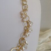 collana girocollo argento dorato perle nome Mizar particolare lato destro