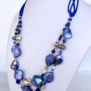 Collana LUMINOSA BLUETTE in madreperla e Pietre dure - immagine 3