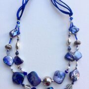 Collana LUMINOSA BLUETTE in madreperla e Pietre dure - immagine 7