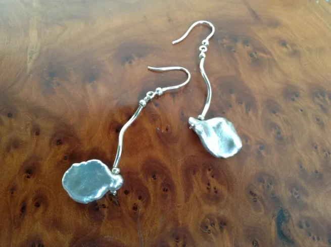 Orecchini ARMONIA ARGENTO in perle e argento - immagine 2