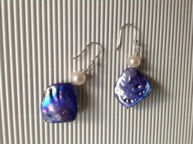 Orecchini LUMINOSA BLUETTE in madreperla e argento  Esaurito
