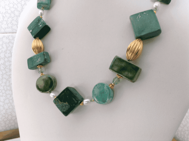 Collana verde in ceramica CACTUS - immagine 7