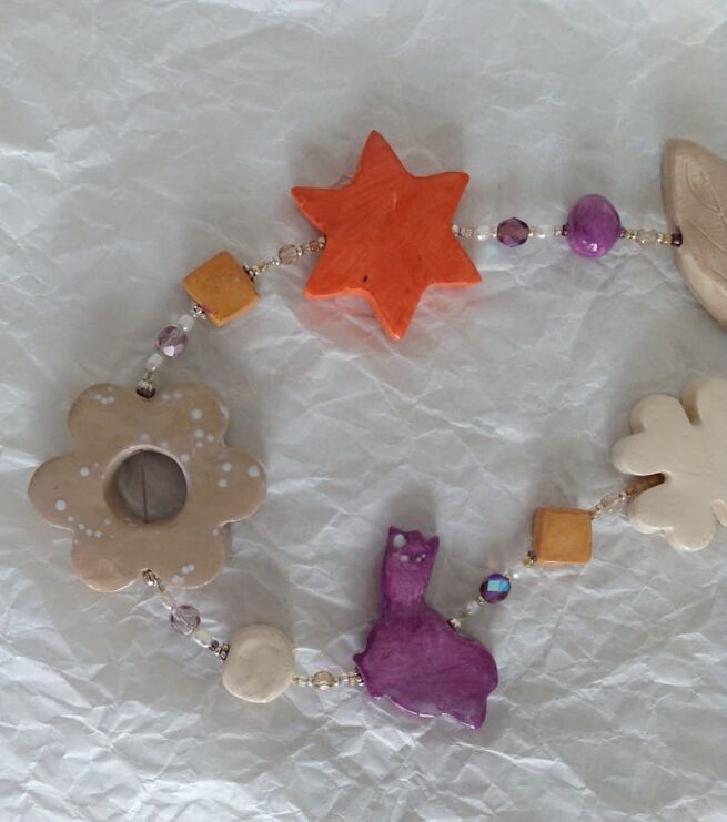 Collana TAITÙ in ceramica lavorata a mano e argento - immagine 7