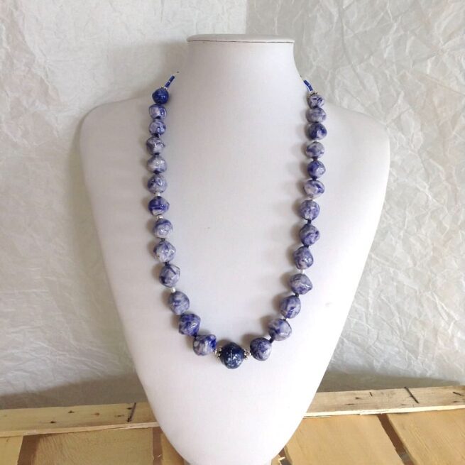 Collana Azzurra in Ceramica JEANS - immagine 5