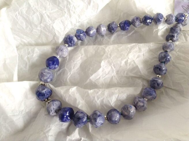 Collana Azzurra in Ceramica JEANS - immagine 2