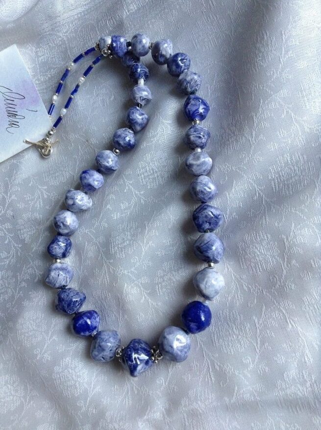 Collana Azzurra in Ceramica JEANS - immagine 6
