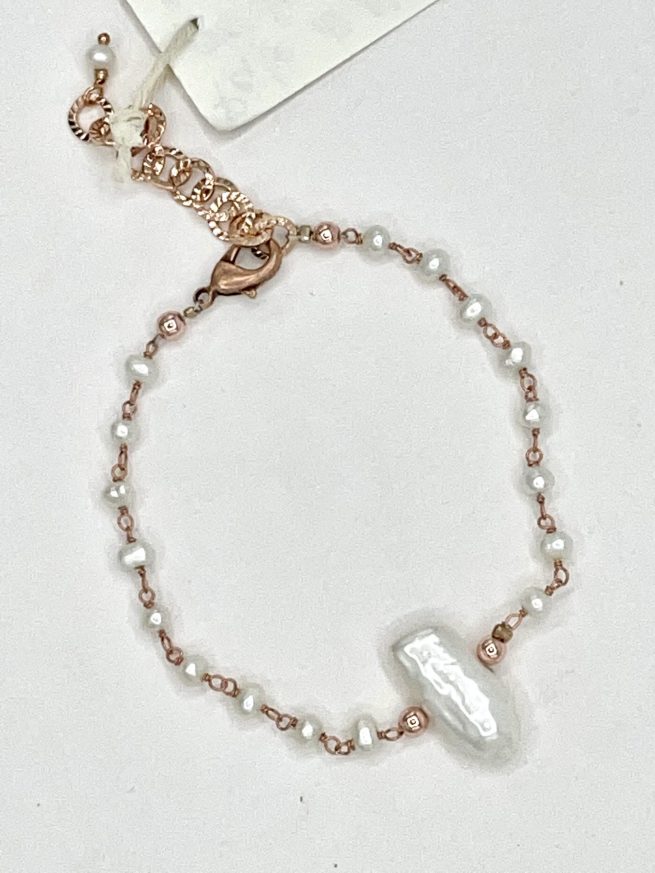 Bracciale CALLA in Argento e perle - immagine 2