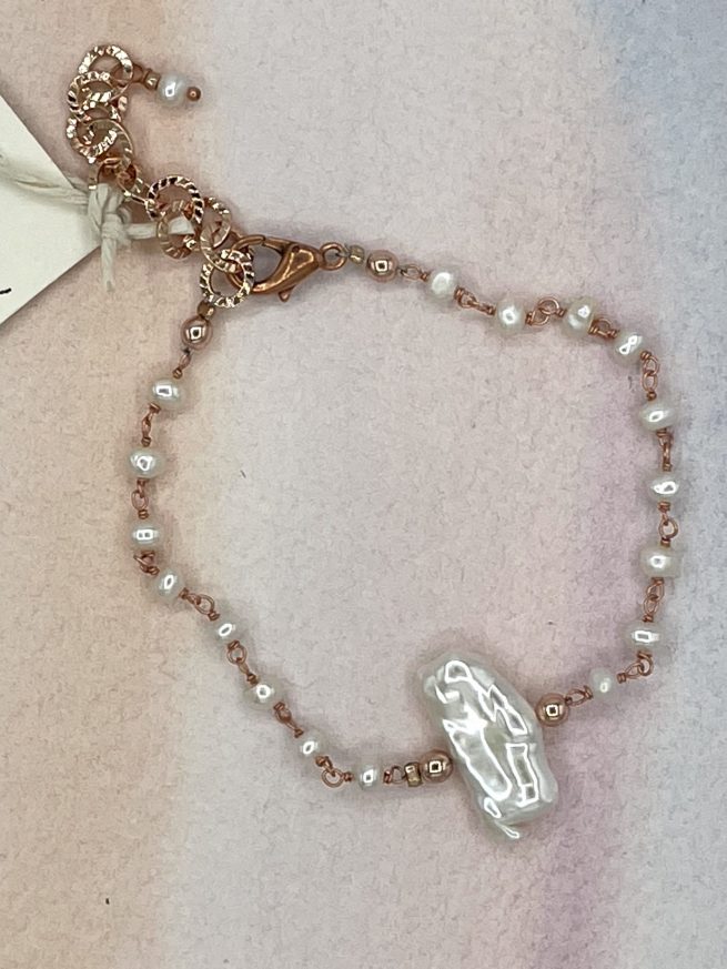 Bracciale CALLA in Argento e perle - immagine 3