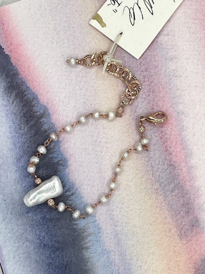 Bracciale CALLA in Argento e perle
