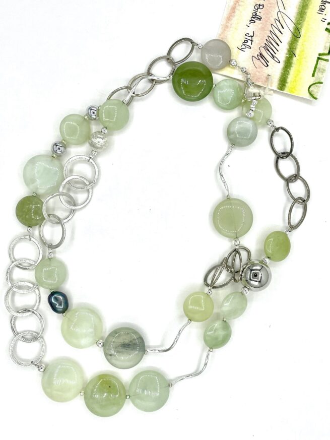 Collana LICHENI verde in Pietre dure  Esaurito - immagine 7