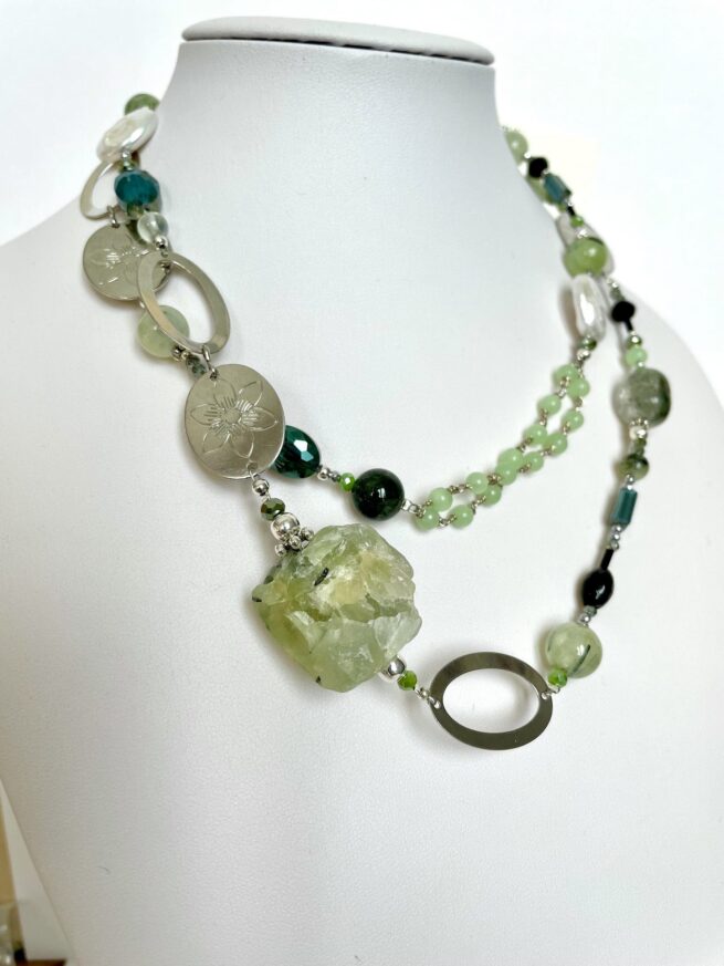 Collana MOUSTIERS verde Pietre dure - immagine 3