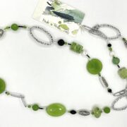 Collana verde lunga ROBIN HOOD Pietre dure - immagine 3