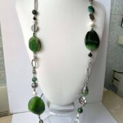 Collana RAINFOREST verde lunga in Pietre dure - immagine 6