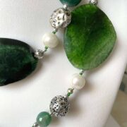 Collana RAINFOREST verde lunga in Pietre dure - immagine 4