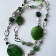 Collana RAINFOREST verde lunga in Pietre dure - immagine 2