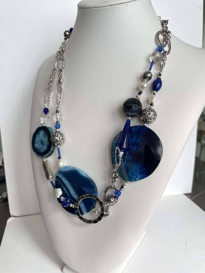 Collana Blu Pietre dure NOTTE DI VELLUTO - immagine 7