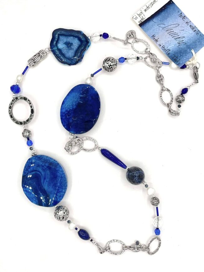 Collana Blu Pietre dure NOTTE DI VELLUTO - immagine 6