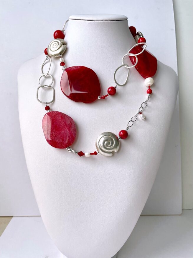 Collana Rossa in Pietre dure RED PASSION - immagine 7