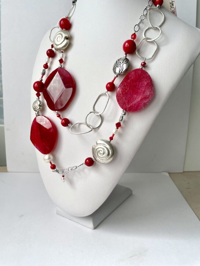 Collana Rossa in Pietre dure RED PASSION - immagine 8