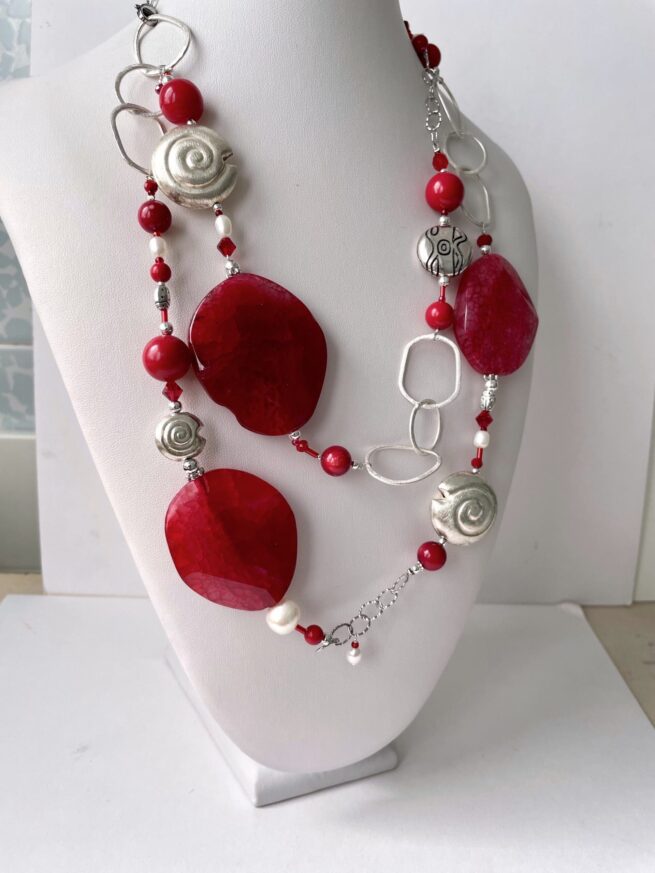 Collana Rossa in Pietre dure RED PASSION - immagine 5
