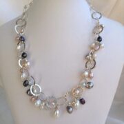 Girocollo Donna in argento e perle, Pallida Luna - immagine 7