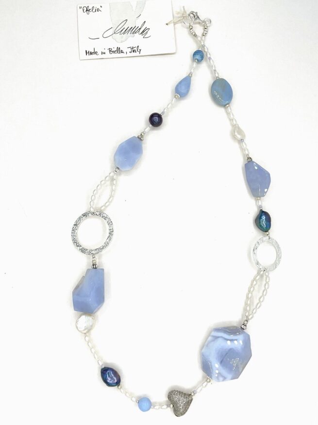 Collana azzurra in Argento e Pietre dure OFELIA - immagine 8
