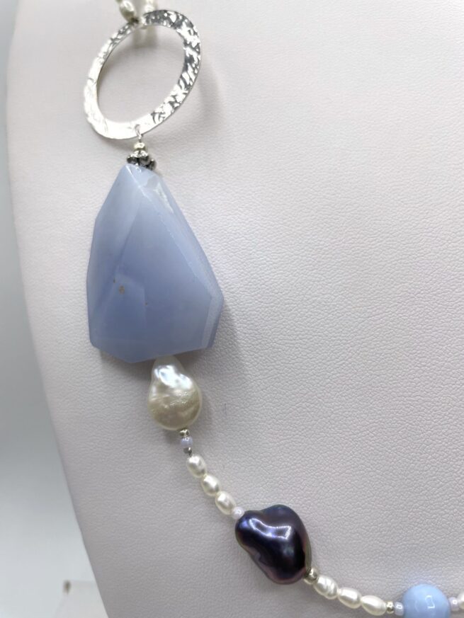 Collana azzurra in Argento e Pietre dure OFELIA - immagine 5