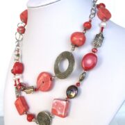 Collana rossa lunga con corallo FIAMMA - immagine 2