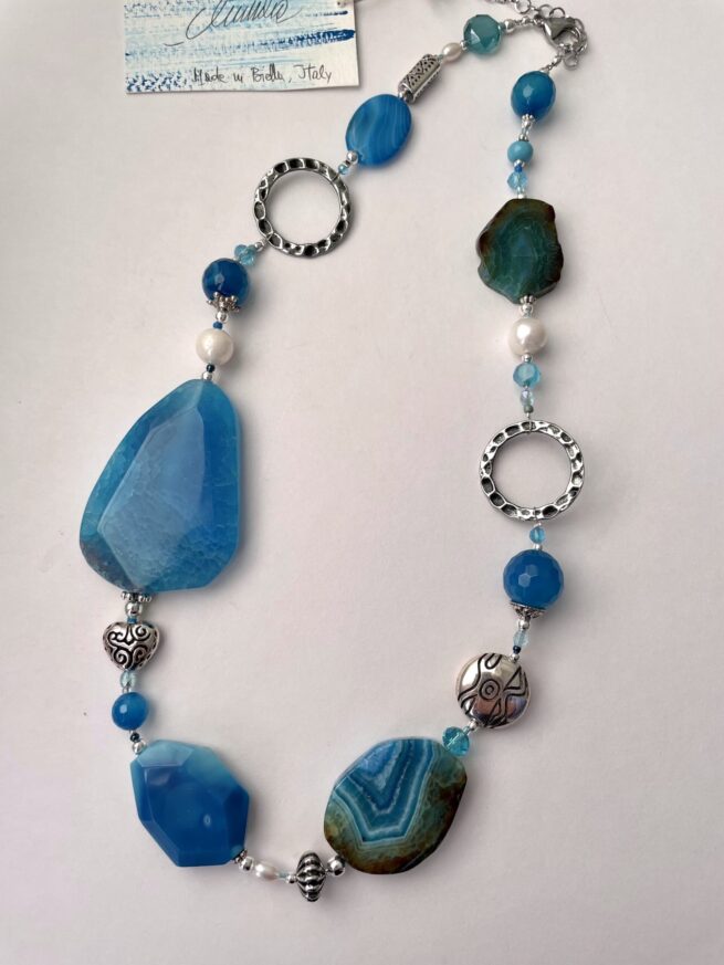 Collana Donna Turchese in Pietre dure "Deep Ice" - immagine 3