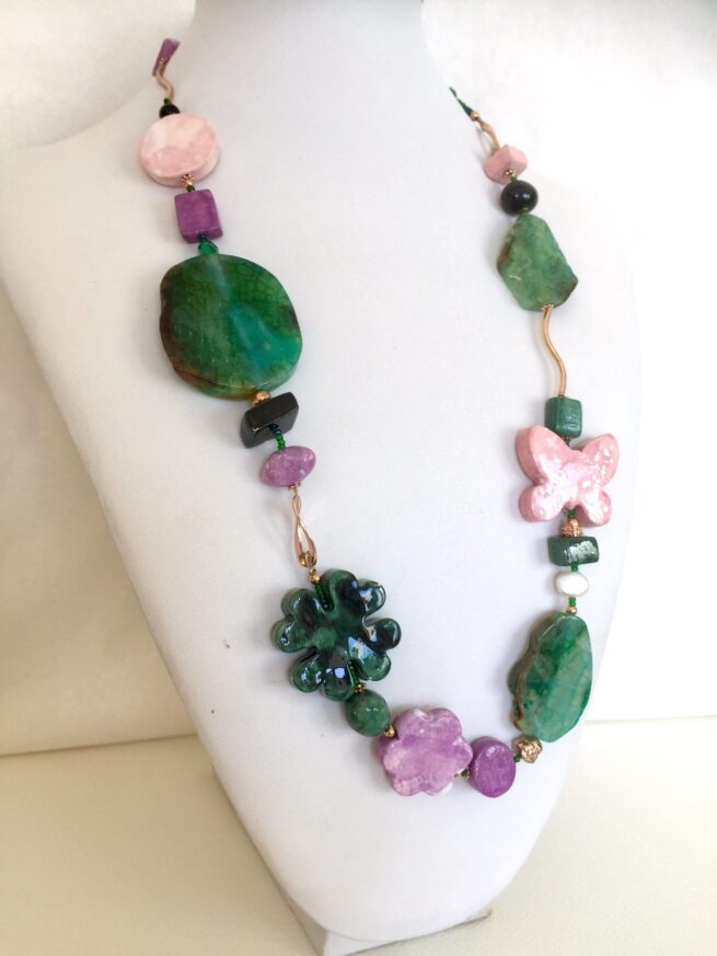 Collana verde in pietre dure Grotta Verde - immagine 7