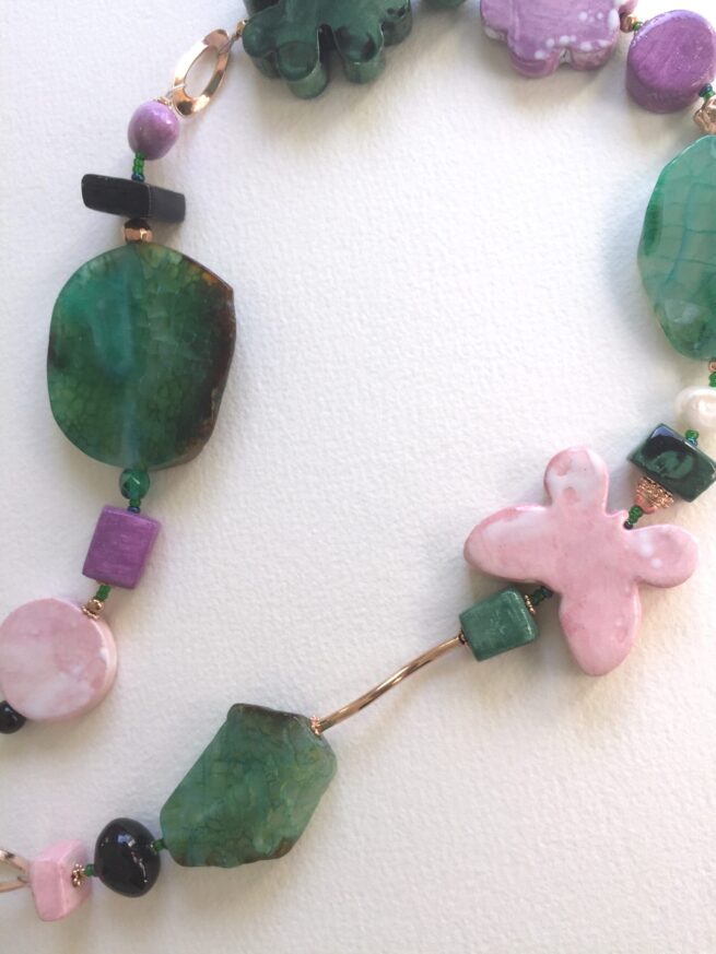 Collana verde in pietre dure Grotta Verde - immagine 5
