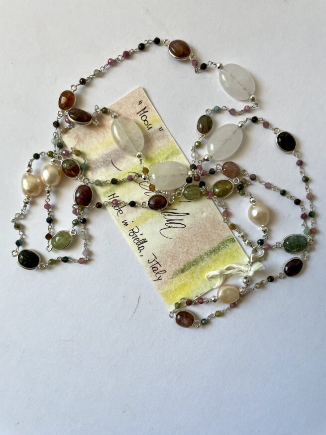 collana rosario Pietre dure argento MOON pezzo unico   scontata del 20%  ESAURITO - immagine 4