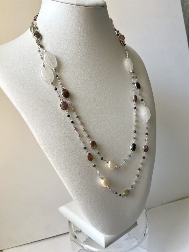 collana rosario Pietre dure argento MOON pezzo unico   scontata del 20%  ESAURITO - immagine 5