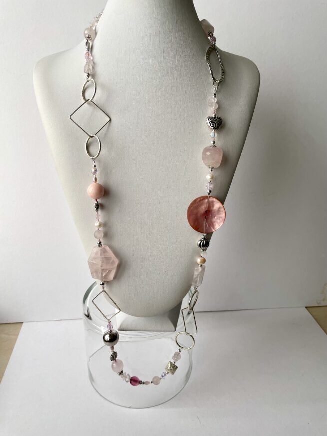 Collana Rosa Pietre dure AURORA  Serie Limitata - immagine 5
