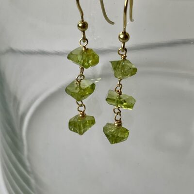 Orecchini Verdi peridoto argento BELLEZZA