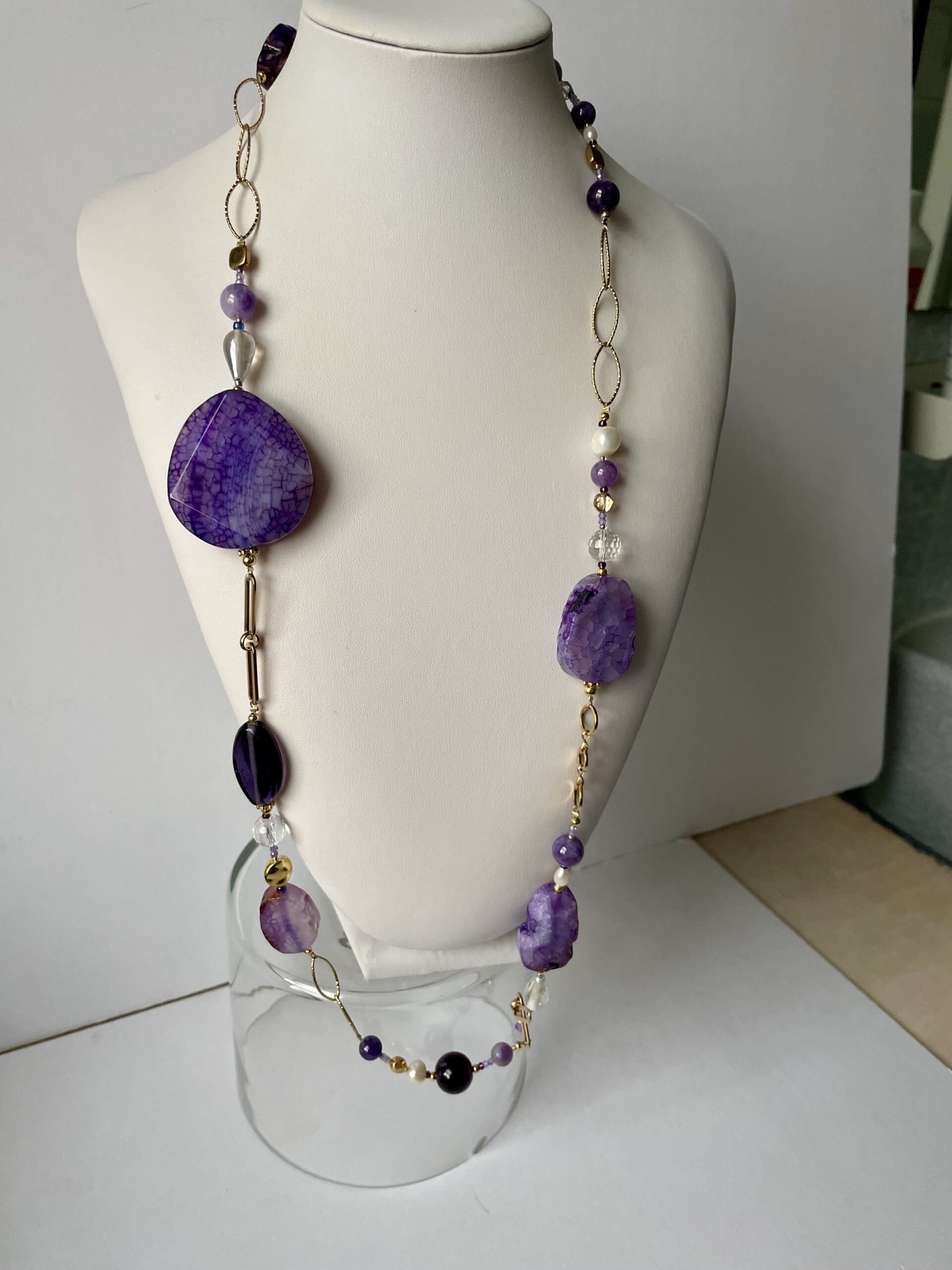 Collana Viola lunga Pietre PROCIDA - immagine 8